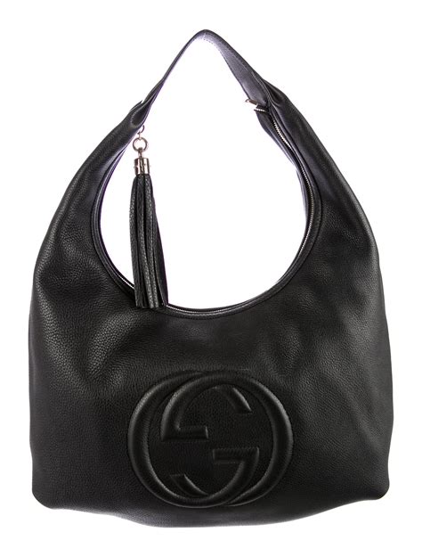 borsa nera hobo gucci|Designer Hobo Shoulder Bags .